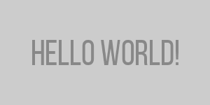 Placeholder image with custom hello world text